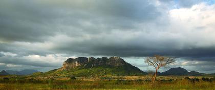 Storm clouds over Malawi's green landscape